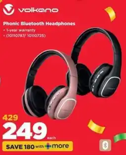 HiFi Corp Volkano Phonic Bluetooth Headphones offer