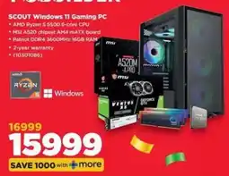 HiFi Corp SCOUT Windows 11 Gaming PC offer