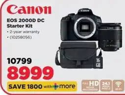 HiFi Corp Canon EOS 2000D DC Starter Kit offer