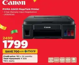 HiFi Corp Canon PIXMA G2410 MegaTank Printer offer