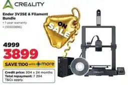 HiFi Corp Creality Ender 3V3SE & Filament Bundle offer