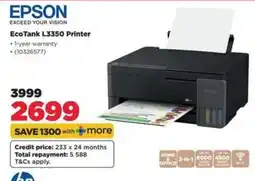 HiFi Corp Epson EcoTank L3350 Printer offer