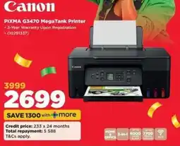HiFi Corp Canon PIXMA G3470 MegaTank Printer offer