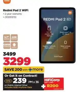HiFi Corp Redmi Pad 2 WiFi offer