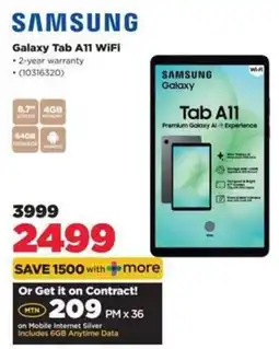 HiFi Corp SAMSUNG Galaxy Tab A11 WiFi offer