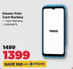 HiFi Corp Khumo Print Card Machine offer