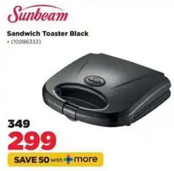HiFi Corp Sunbeam Sandwich Toaster Black offer