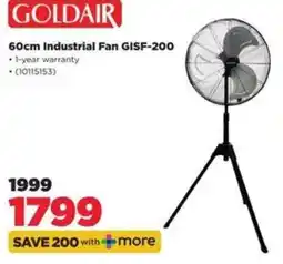 HiFi Corp GOLDAIR 60cm Industrial Fan GIsF-200 offer