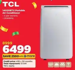 HiFi Corp TCL 14000BTU Portable Air Conditioner offer