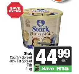 Spar Stork - country spread 40% fat spread tub offer