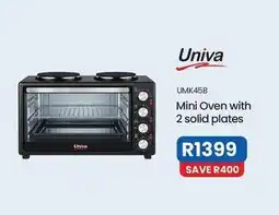 OK Furniture Univa - mini oven with 2 solid plates offer