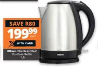 Checkers Ottimo Stainless Steel Cordless Kettle 1,7L offer