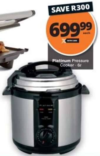 Checkers Platinum Pressure Cooker 6L offer