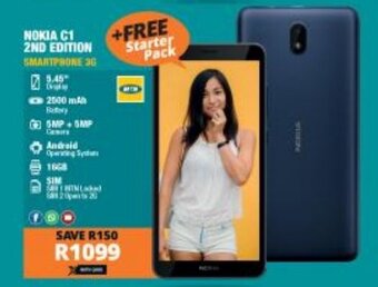Checkers Nokia C1 2nd Edition Smartphone 3G offer