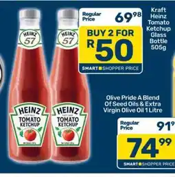 Pick n Pay Kraft Heinz Tomato Ketchup Glass Bottle 505g offer