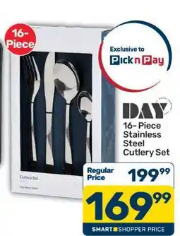 Pick n Pay 16-Piece Stainless Steel Cutlery Set offer