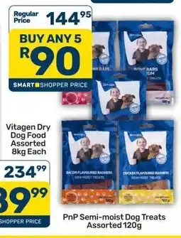 Pick n Pay PnP Semi-Moist Dog Treats Assorted 120g offer