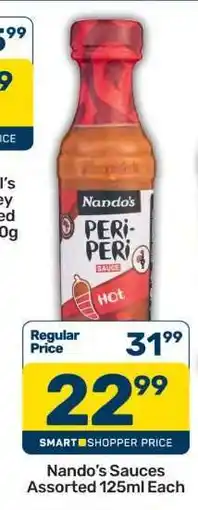 Pick n Pay Nando’s Sauces Assorted 125ml Each offer