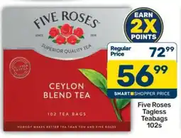 Pick n Pay Five Roses Tagless Teabags 102s offer