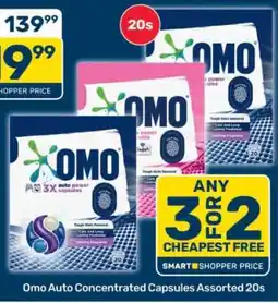 Pick n Pay Omo Auto Concentrated Capsules Assorted 20s offer