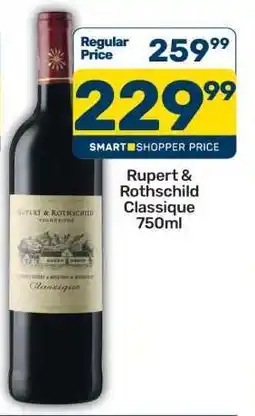 Pick n Pay Rupert & Rothschild Classique 750ml offer