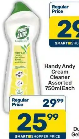 Pick n Pay Handy Andy Cream Cleaner Assorted 750ml Each offer