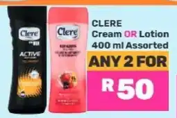 Game Clere Cream OR Lotion offer