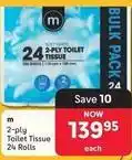 Makro 2-ply toilet tissue 24 rolls offer