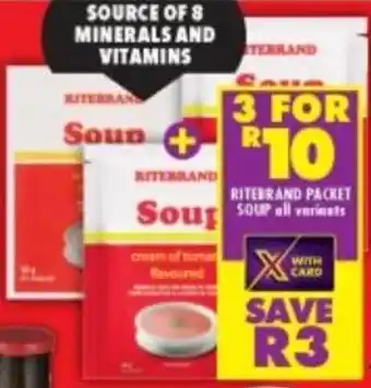 Shoprite Ritebrand Pocket Soup All Variants x3 offer