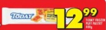 Shoprite Today Frozen Puff Pastry 400g offer