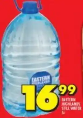 Shoprite Eastern Highlands Still Water 5L offer
