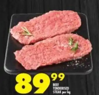 Shoprite Beef Tenderised Steak offer