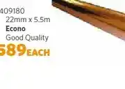 BUCO COPPER TUBE 22mm x 5.5m offer