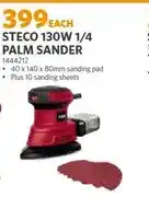 BUCO Steco 130W 1/4 Palm Sander offer