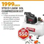 BUCO Steco 1.5kW 50L Compressor Kit offer