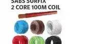 BUCO SABS Surfix 2 Core 100m Coil (All Colours) offer