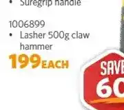 BUCO Lasher 500g claw hammer 1006899 offer
