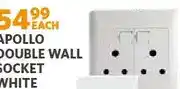 BUCO Apollo Double Wall Socket White offer