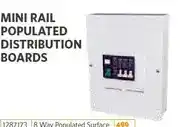 BUCO Mini Rail Populated Distribution Boards 8 Way Surface offer