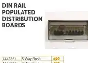 BUCO Din Rail Populated Distribution Boards 8 Way Flush offer