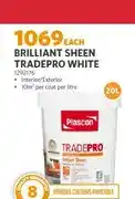 BUCO Plascon Brilliant Sheen TradePro White 20L offer