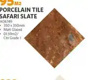 BUCO Porcelain Tile Safari Slate 350 x 350mm offer