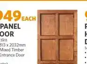 BUCO 8 Panel Door 813 x 2032mm Mixed Timber offer