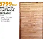 BUCO Horizontal Pivot Door in Frame 1200 x 2032mm offer