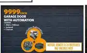 BUCO Garage Door with Automation 4960 x 2180mm Sectional Charcoal offer