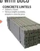 BUCO Concrete Lintels 150mm x 75mm offer