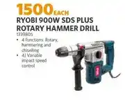 BUCO Ryobi 900W SDS Plus Rotary Hammer Drill offer
