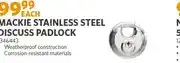 BUCO Mackie Stainless Steel Discuss Padlock offer
