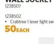 BUCO Crabtree 1 lever light switch offer
