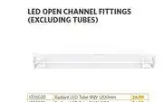BUCO LED Open Channel Fittings (Excluding Tubes) Radiant LED Tube 18W 1200mm offer